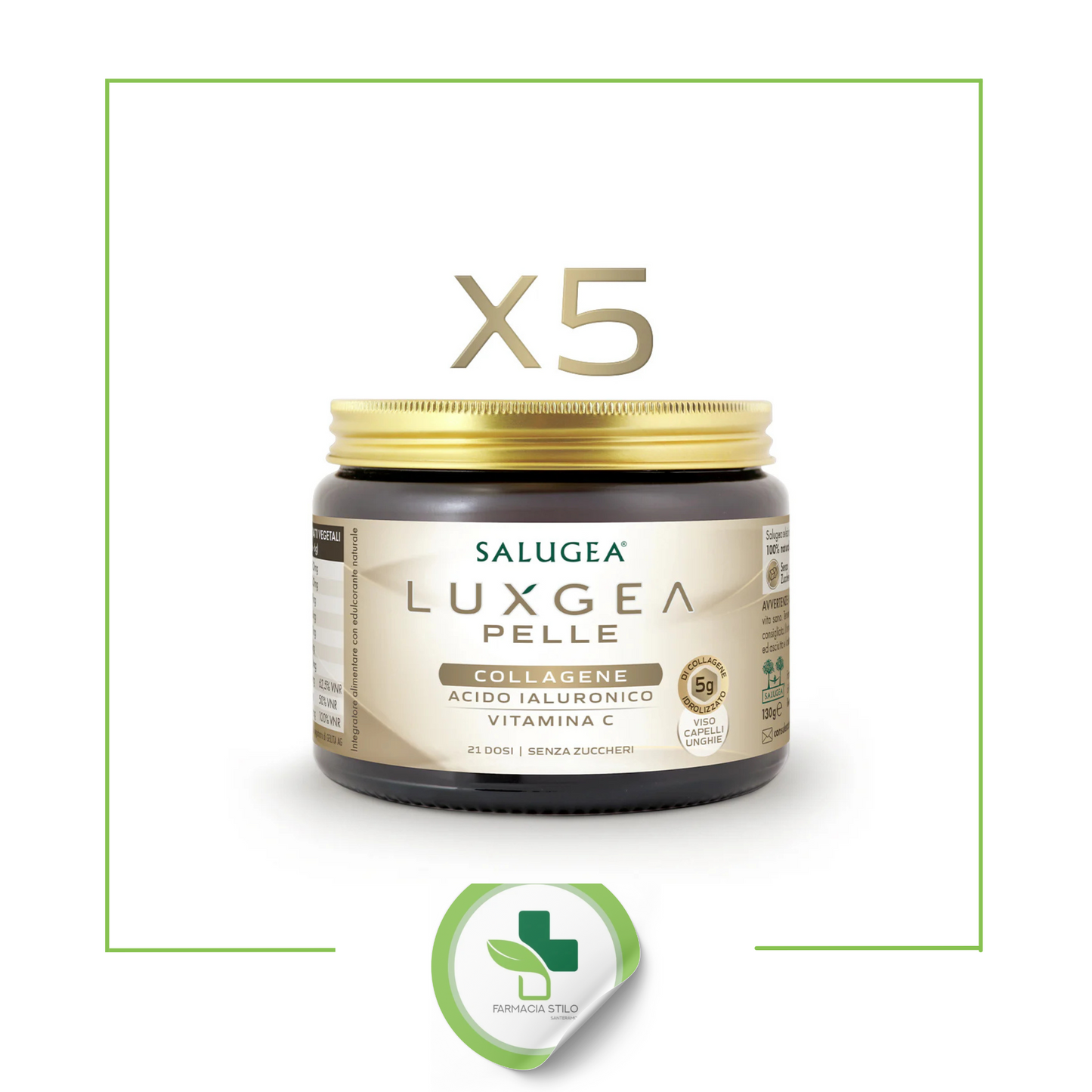 Salugea Luxgea pelle collagene