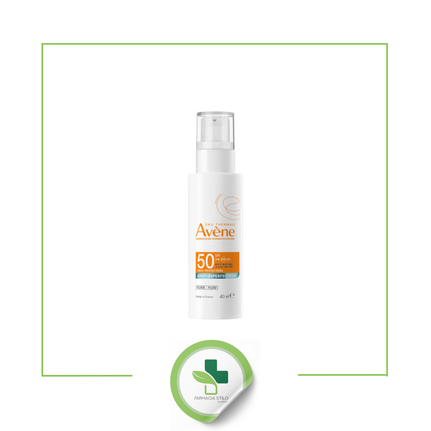 AVENE SOLARE FLUIDO ANTI-IMPERFEZIONI Protezione alta SPF 50 | 40 ml