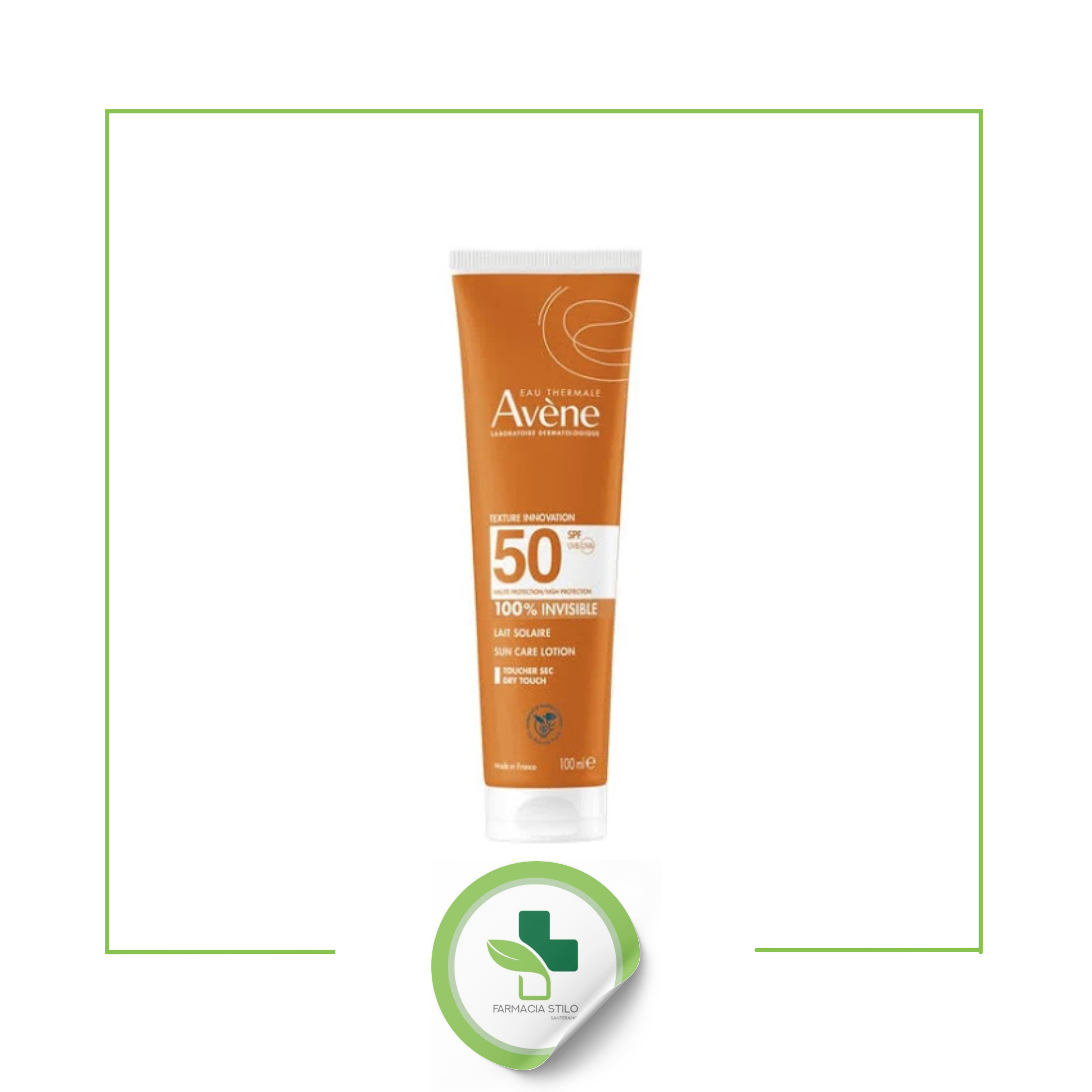 Avène Latte Solare SPF 50 – Protezione Alta per Pelle Sensibile 100 ml