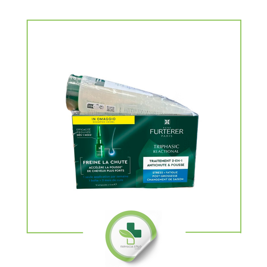 RENE FURTERER TRIPHASIC REACTIONAL FIALE + SHAMPOO IN OMAGGIO