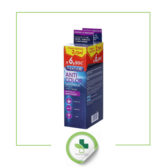 Rapid White Anticolor Dentifricio Sbiancante Confezione Doppia